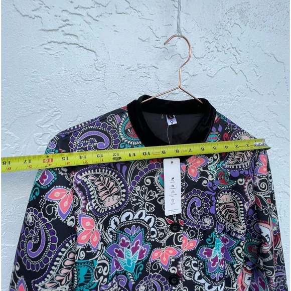 OC Order Plus Womens Carlisle Paisley Stylish Printed Coat Multicolor Sz Large - Picture 6 of 15
